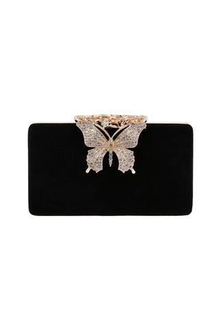 Zalma Taş İşlemeli Kelebek Clutch