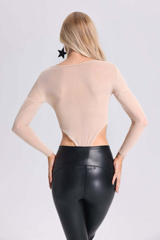 Yüksek Bel Bükümlü Body