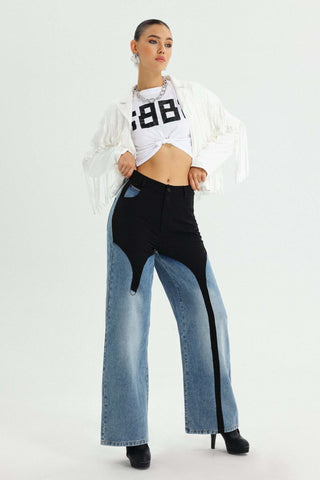 Estella Püsküllü Beyaz Ceket