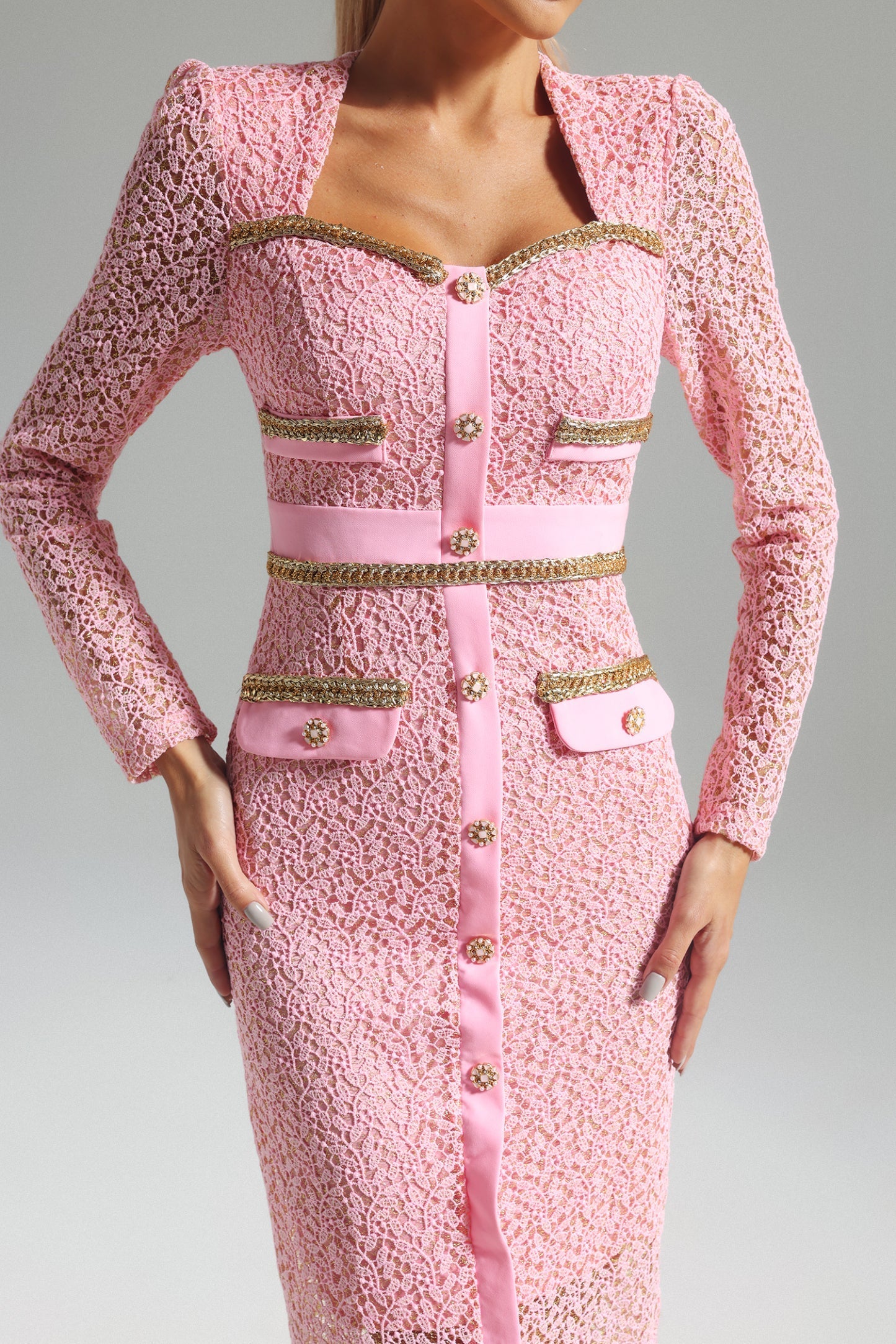 Sasha Dantel Mini Elbise