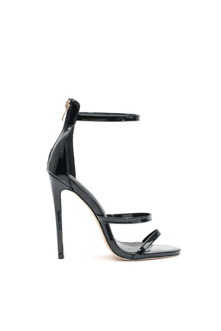 Davo Deri Fermuarlı Stiletto Sandalet
