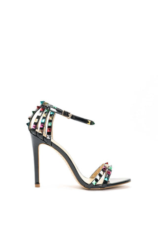 Fresco Perçin Tokalı Stiletto Sandalet