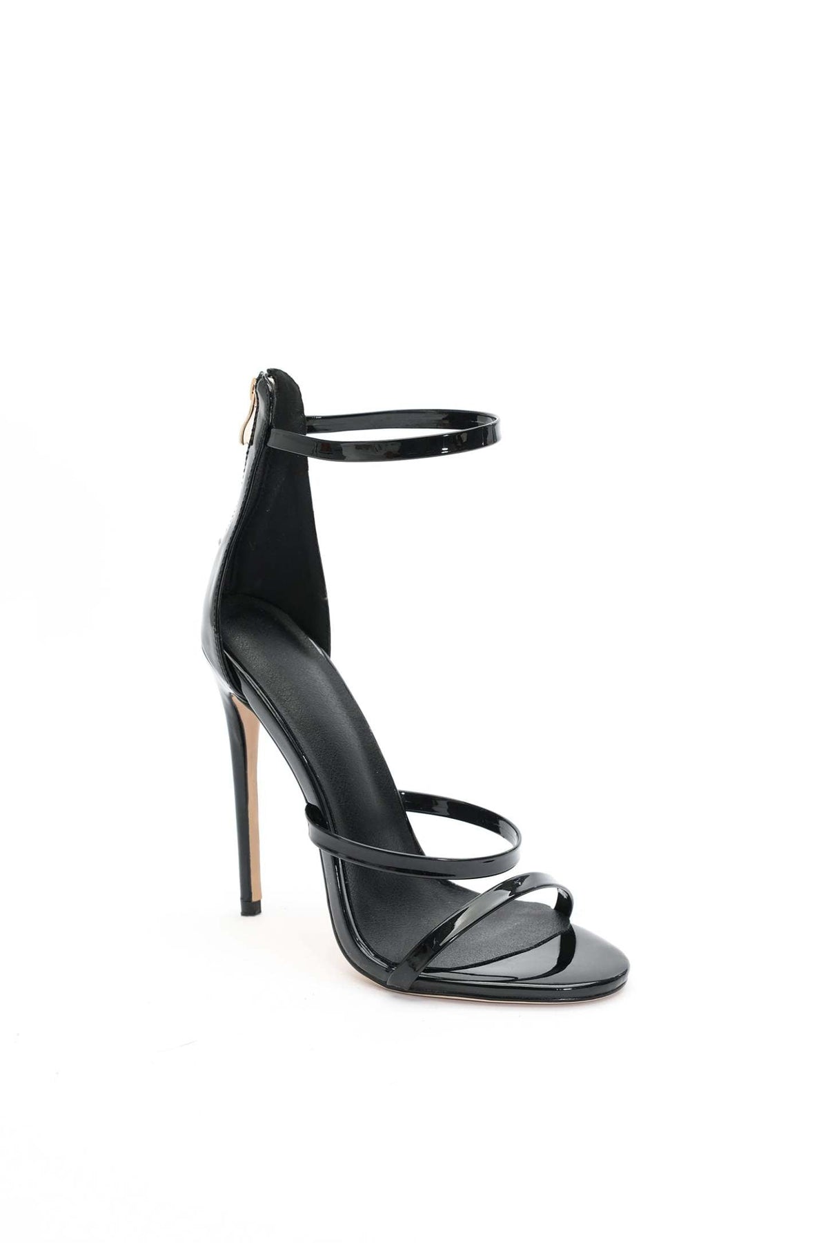 Davo Deri Fermuarlı Stiletto Sandalet