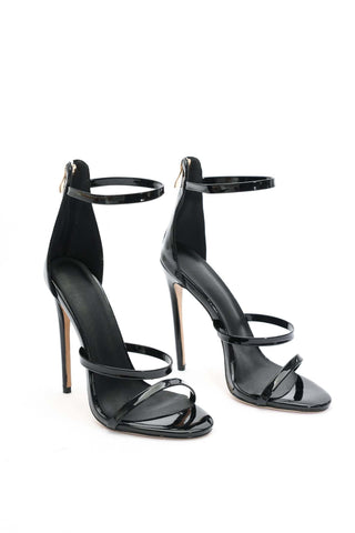 Davo Deri Fermuarlı Stiletto Sandalet