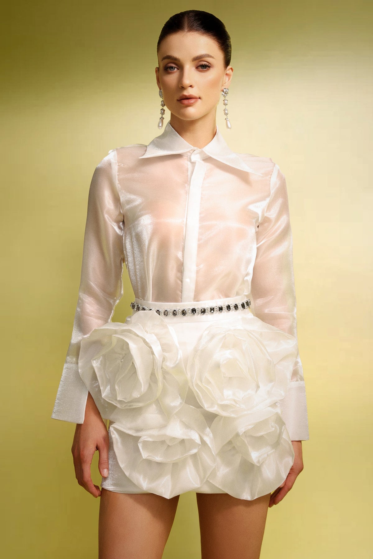 Tafari Çiçek Desenli Mini İkili Takım