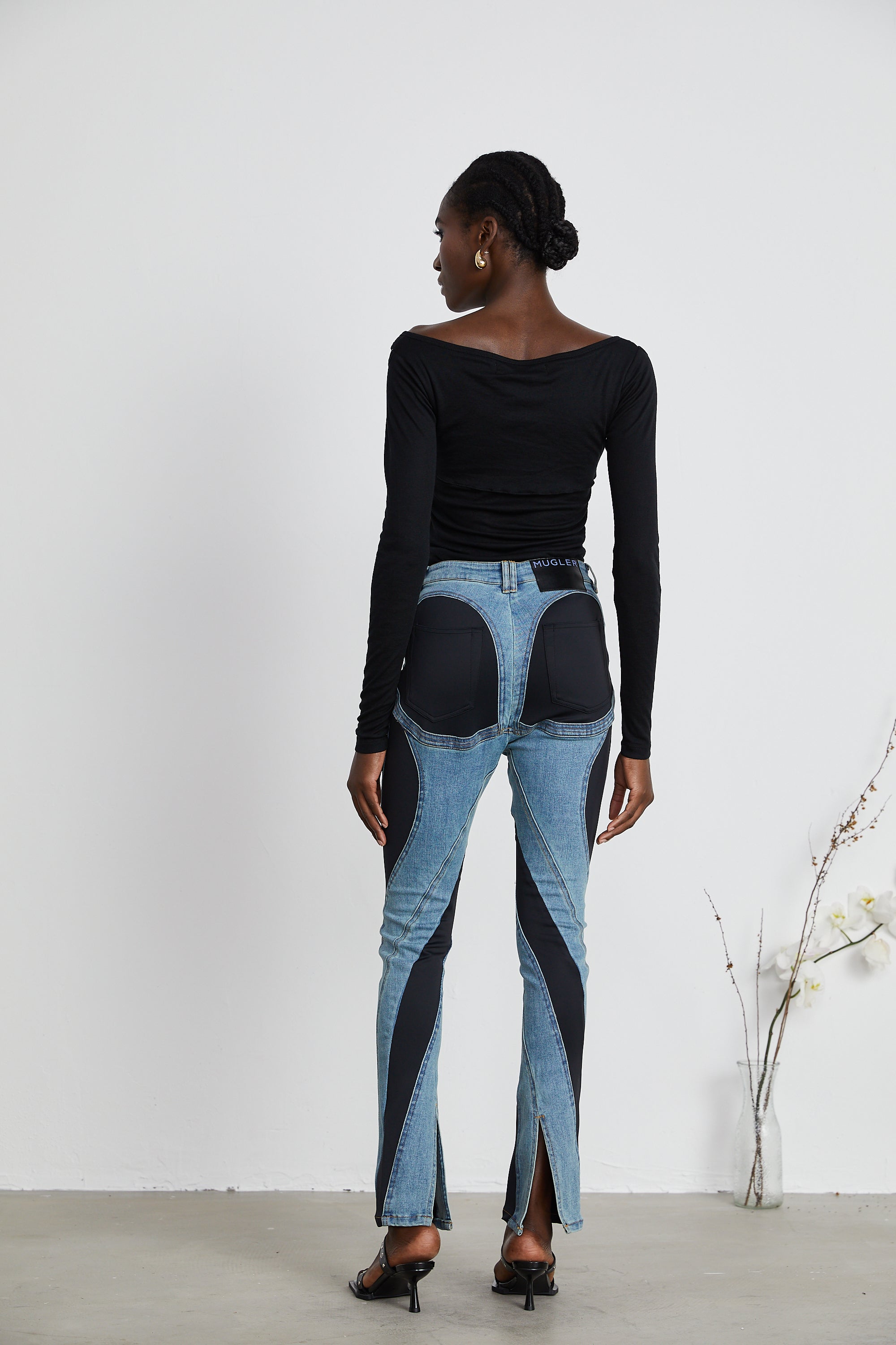 Noémie spiral dar kot pantolon