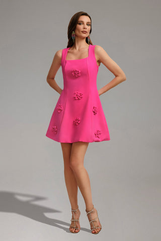 Radmila Çiçek Desenli Mini Elbise