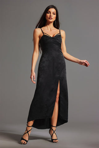 Esnek Yapılı Kolsuz Midi Elbise