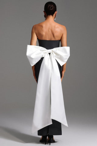 Bağcıklı Maksi Boy Kolsuz Elbise