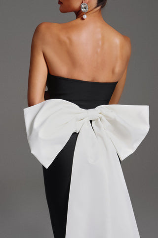 Bağcıklı Maksi Boy Kolsuz Elbise