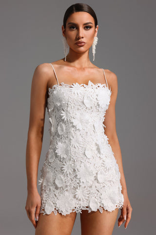 Çiçek Desenli Kolsuz Mini Elbise