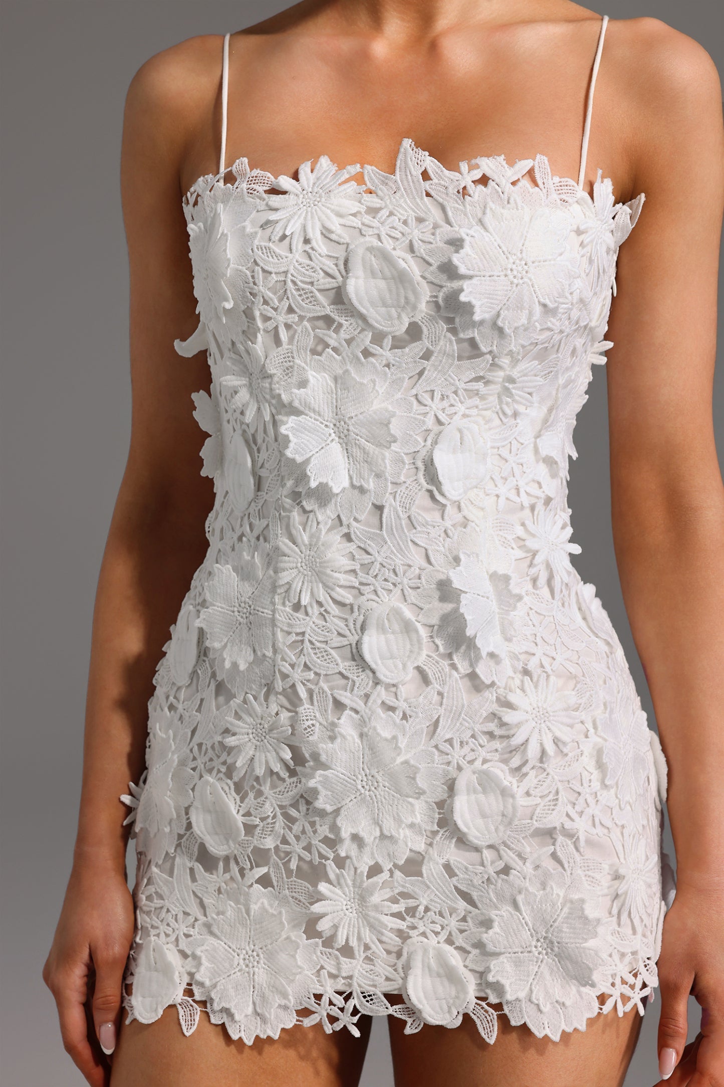 Çiçek Desenli Kolsuz Mini Elbise