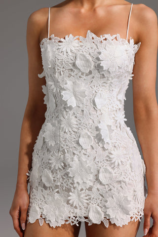 Çiçek Desenli Kolsuz Mini Elbise