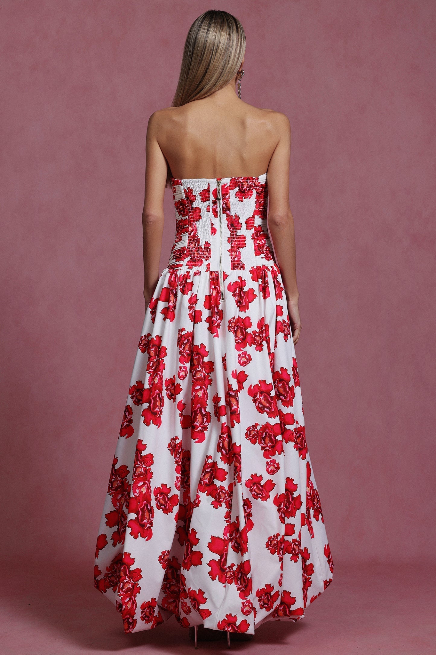 Tenley Volanlı Maksi Elbise