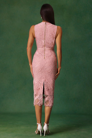 Michelle Dantel Detaylı Midi Bandaj Elbise