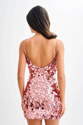 Romilly Payet Mini Elbise - Şeker Pembesi