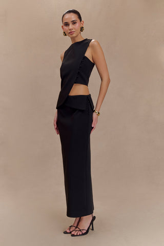 Astrid Asimetrik Kolsuz Takım Elbise Üstü - Siyah