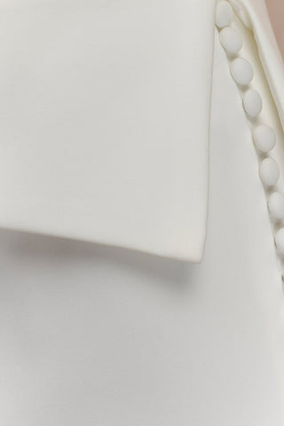 Astrid Midi Takım Elbise Etek - Beyaz