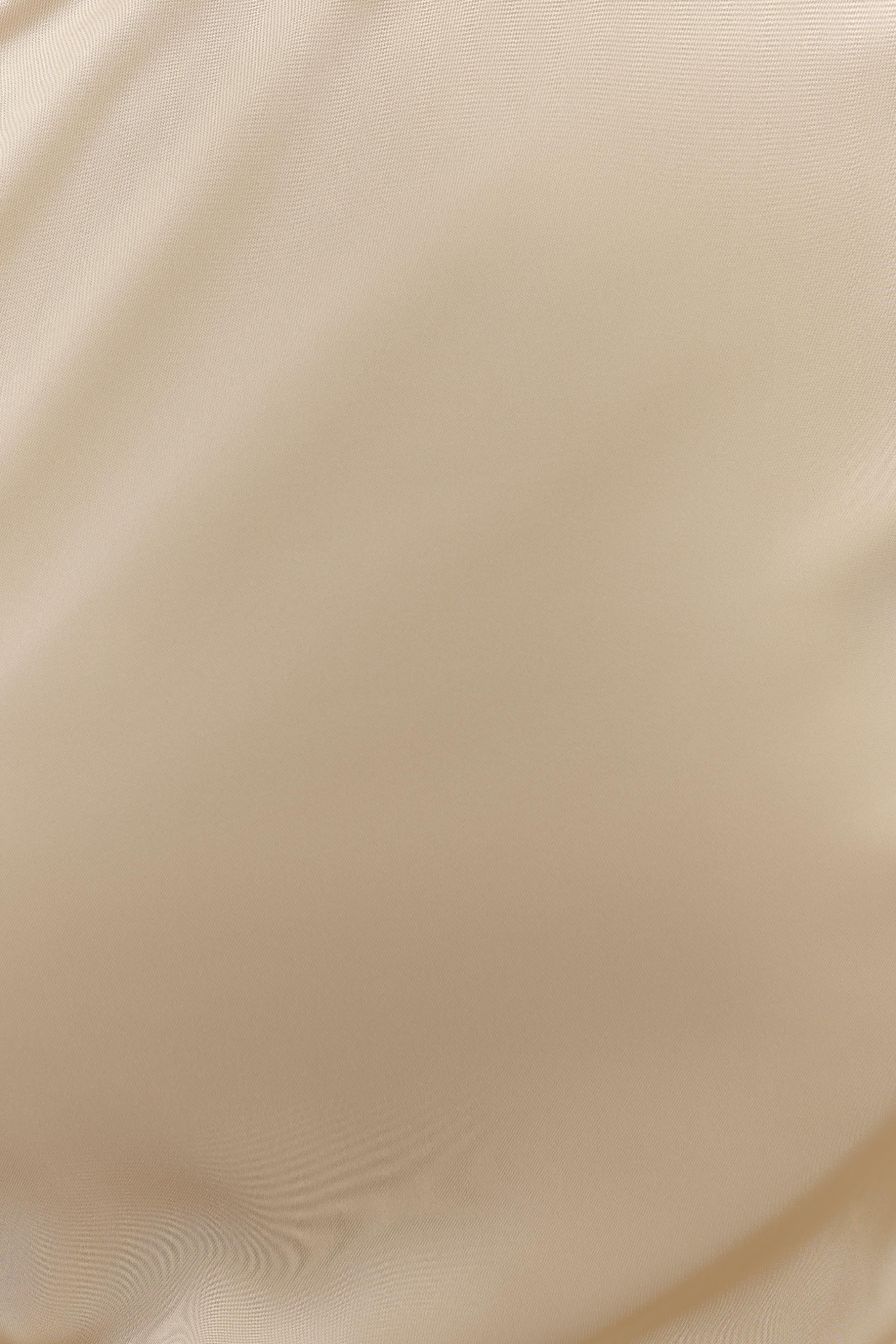 Avery Uzun Kollu Maxi Elbise - Altın