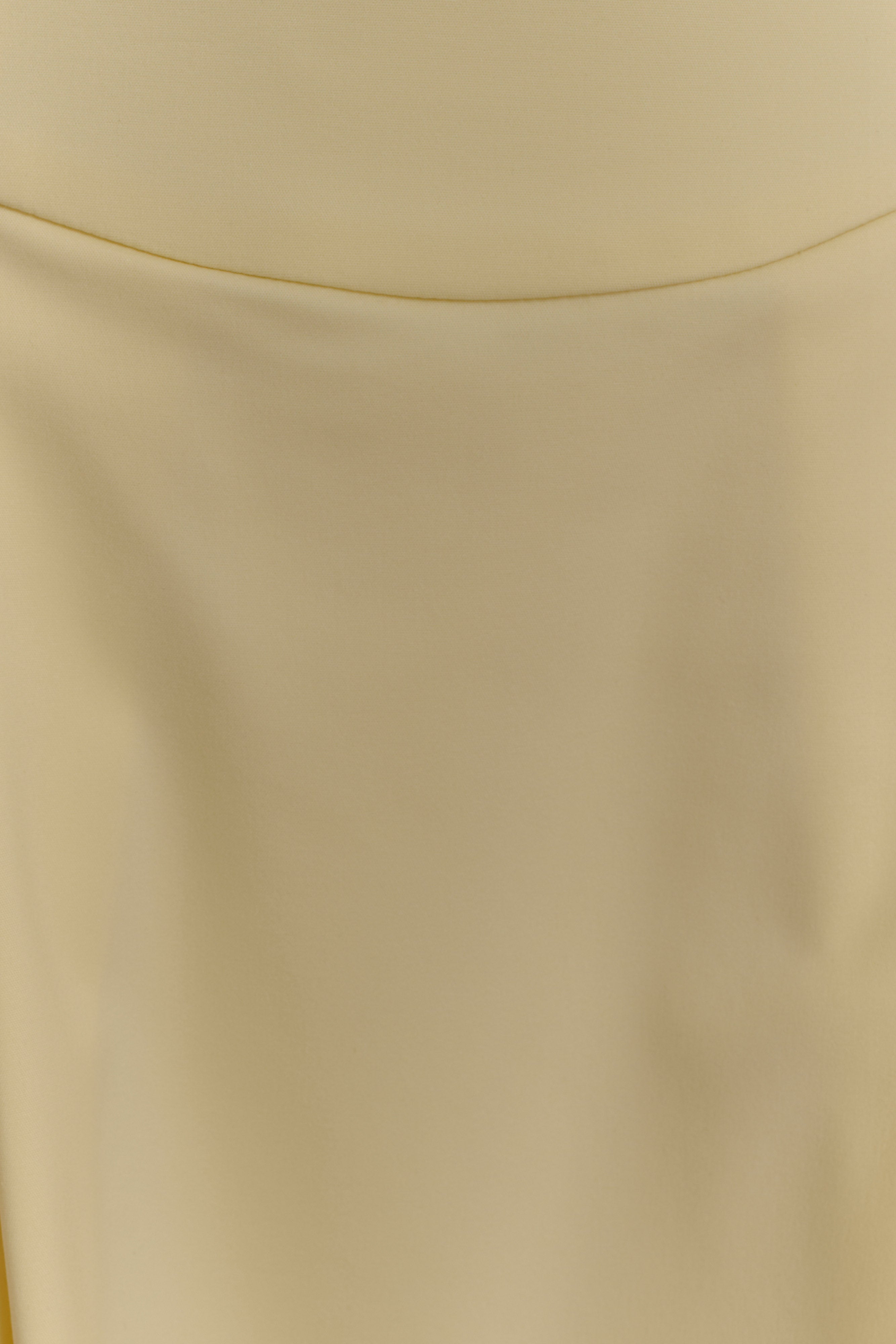 Juana Boyundan Bağlamalı Midi Elbise - Limon