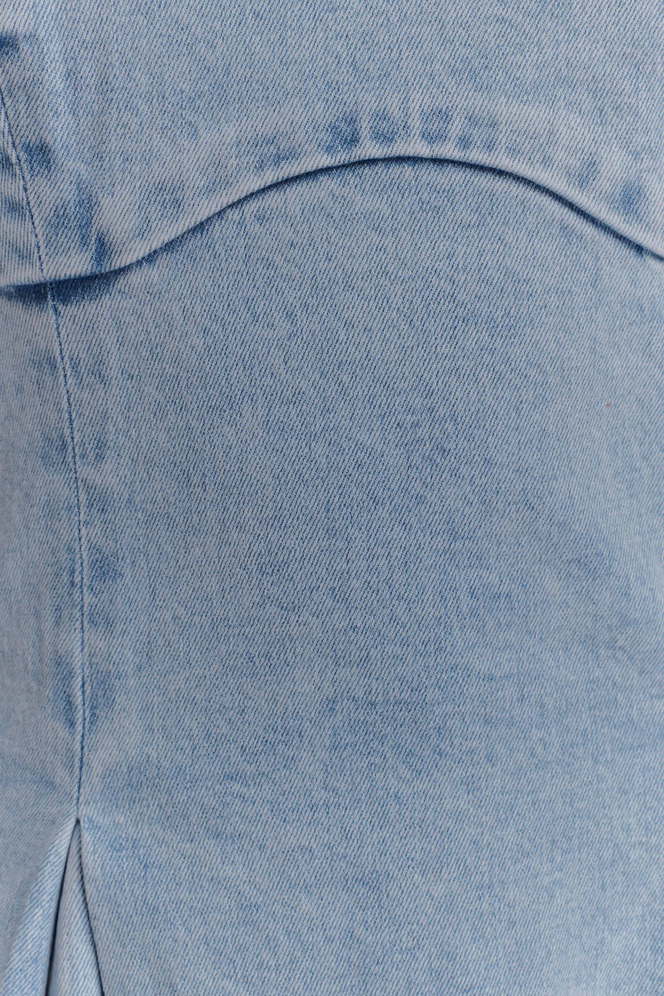 Harlyn Denim Midi Elbise - Açık Mavi