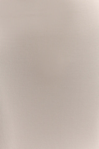 Anastasia Tek Omuz Modal Midi Elbise - Fildişi