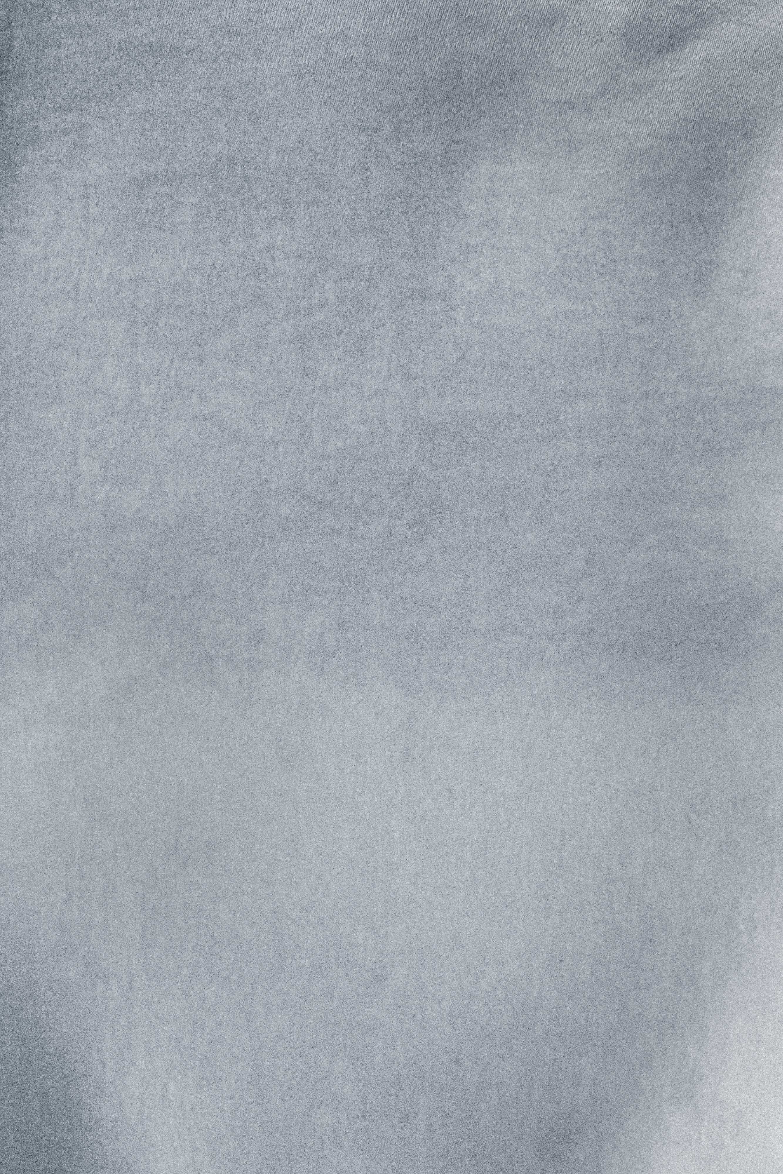 Mor Kolsuz Saten Maxi Elbise - Buzlu Mavi