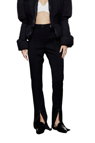 Vücuda Oturan Yırtmaç Detaylı Pantolon