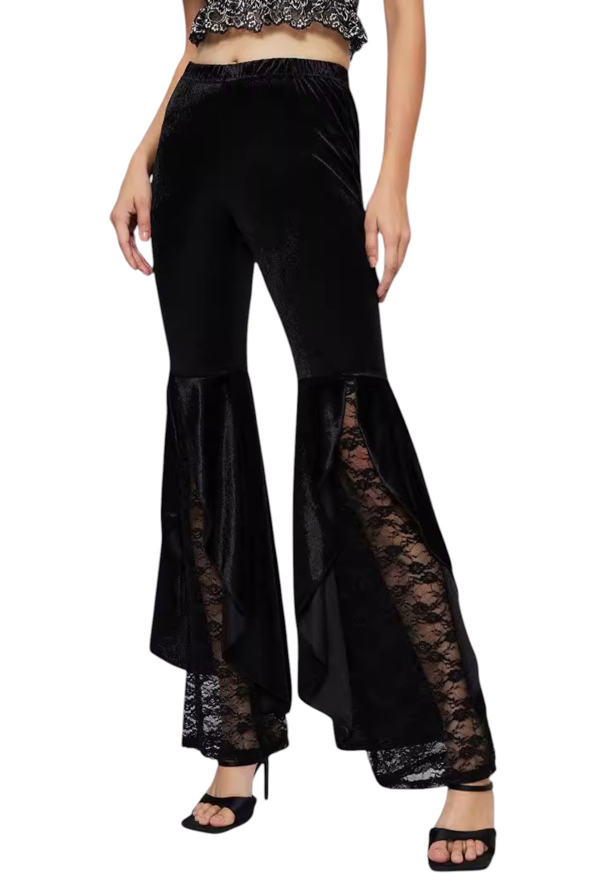 Dantelli Deconstruct Fırfırlı Pantolon