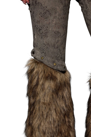 Suni Kürklü Bağcıklı Pantolon