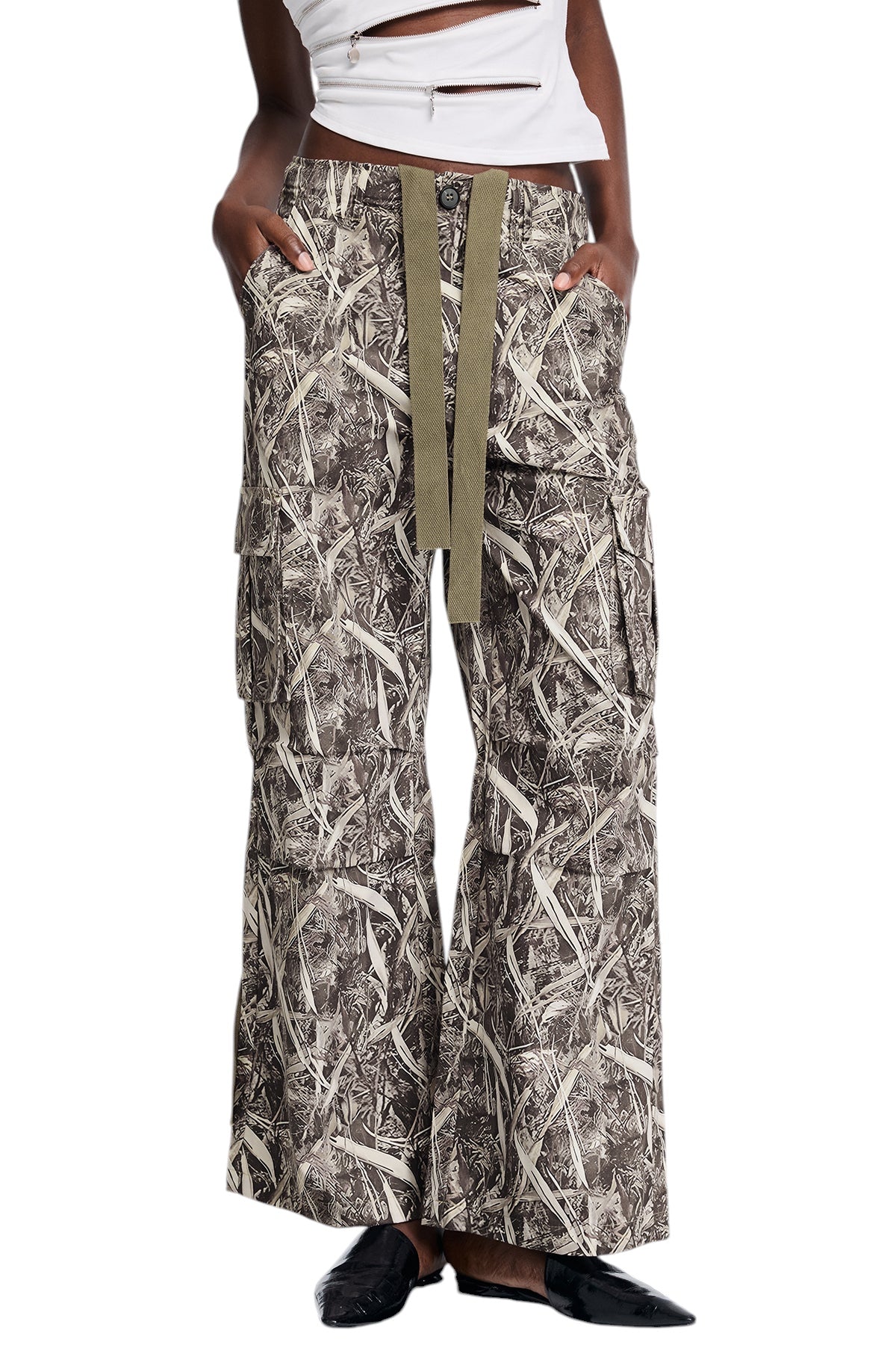 Desenli Cepli Kargo Pantolon