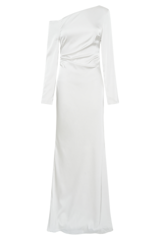 Avery Uzun Kollu Maxi Elbise - Fildişi