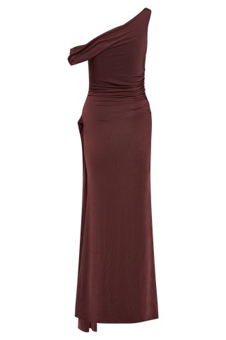 Aisnley Slinky Balık Kuyruğu Maxi Elbise - Maun