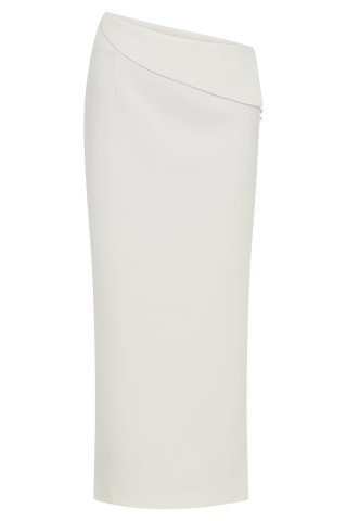 Astrid Midi Takım Elbise Etek - Beyaz