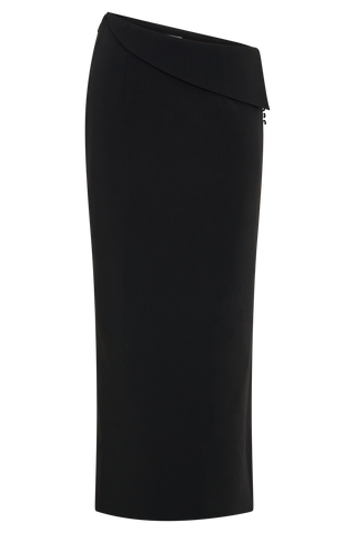 Astrid Midi Takım Elbise Etek - Siyah