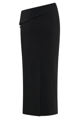 Astrid Midi Takım Elbise Etek - Siyah