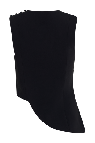 Astrid Asimetrik Kolsuz Takım Elbise Üstü - Siyah