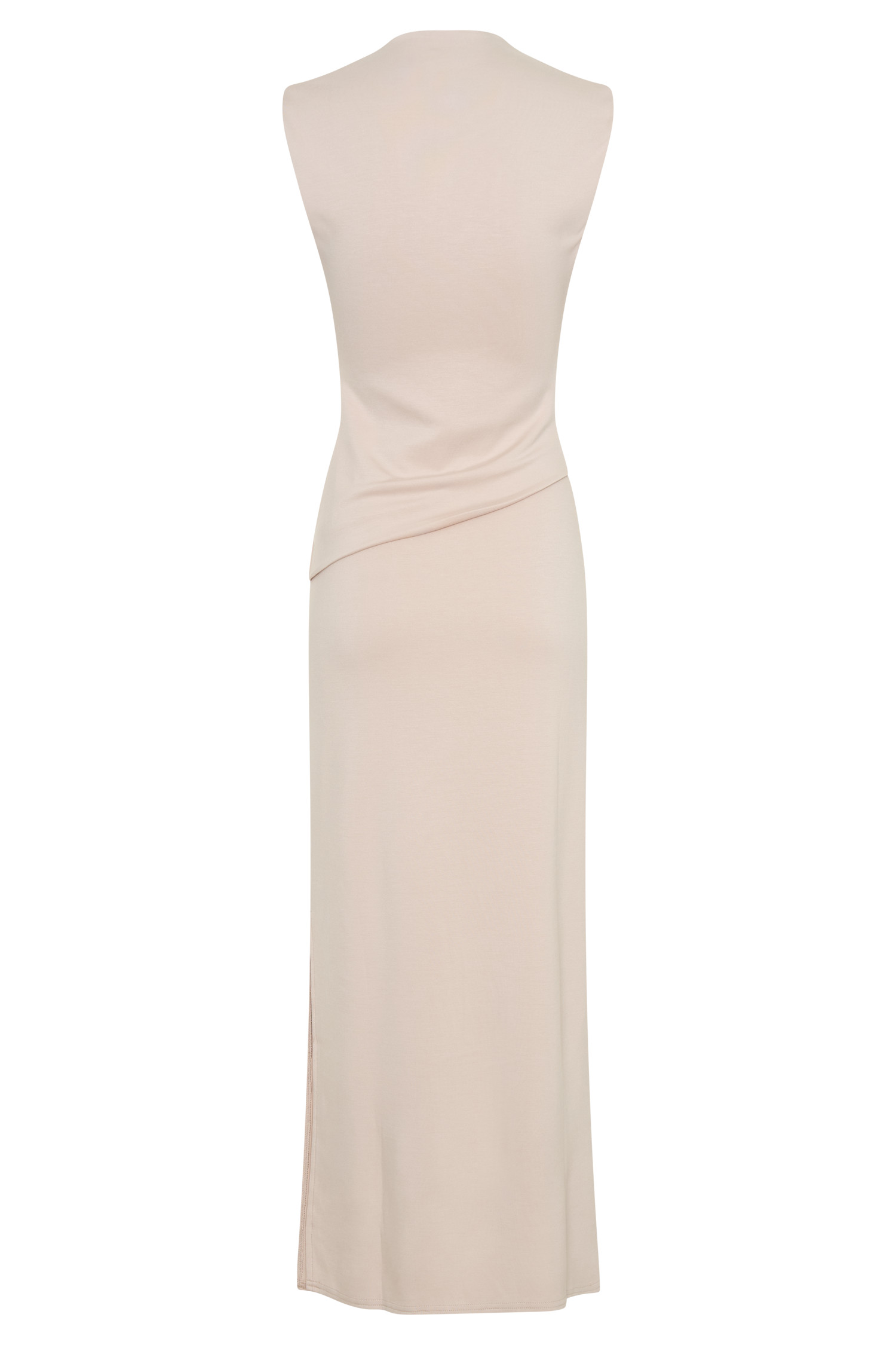 Lorelei Krep Twist Midi Elbise - Taupe