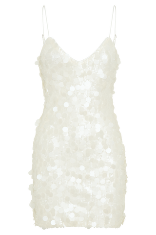 Romilly Payet Mini Elbise - Fildişi