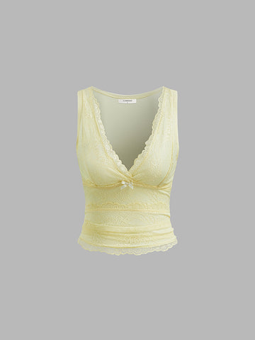 V Yaka Dantel Crop