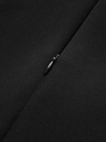 Siyah Beyaz Pile Detaylı Mini Elbise