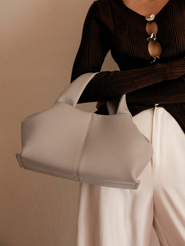 Sade Detaylı Mantı Çantası