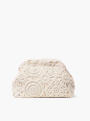 Şık Kırma İpli Dantel Clutch Çanta