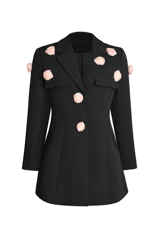 Zem Çiçek İşlemeli Blazer Ceket