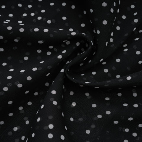 Yvette puantiye maksi elbise