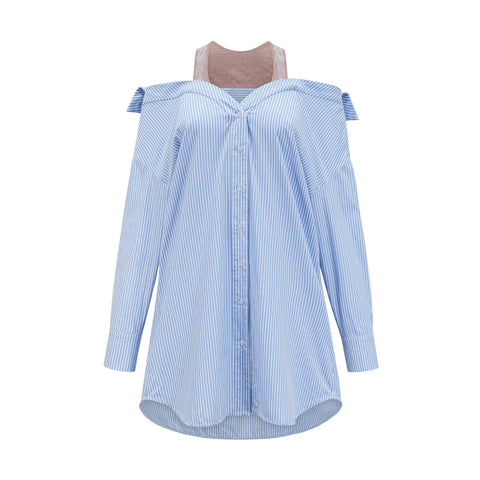 Agathe gömlek mini elbise