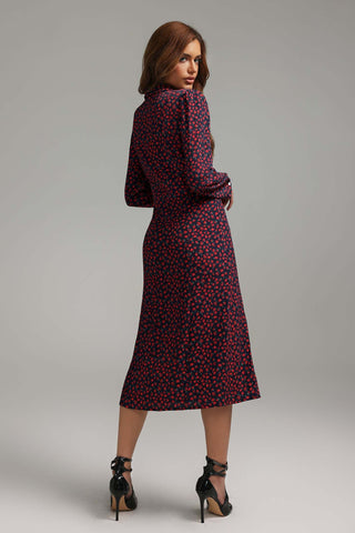 Delly Çiçek Desenli Midi Elbise