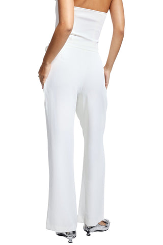 Çiçek Desenli Büzgülü Pantolon