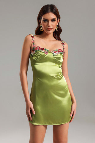 Fanni Satin Mini Elbise