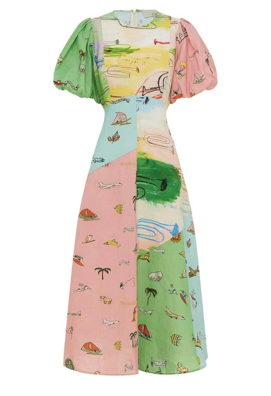 Holiday Sketch Elbise